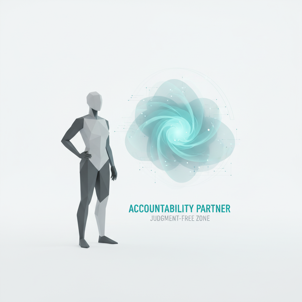 Social media image: Hyper-Personalized AI as a growth co-pilot and accountability partner for personal development in 2025